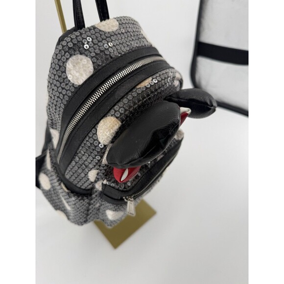 Loungefly Disney Parks Minnie Mouse Sequined Polka Dots Mini Backpack Used main image 8